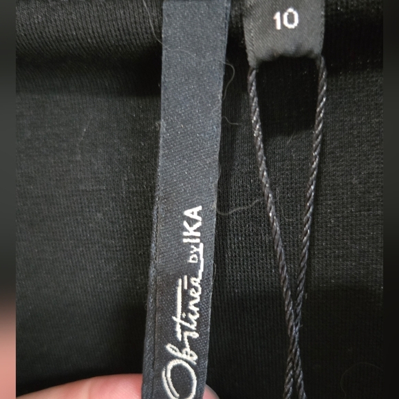 Obstinee By IKA Black Suit Jacket with Notched Lapel, SIZE 10 - Picture 4 of 5